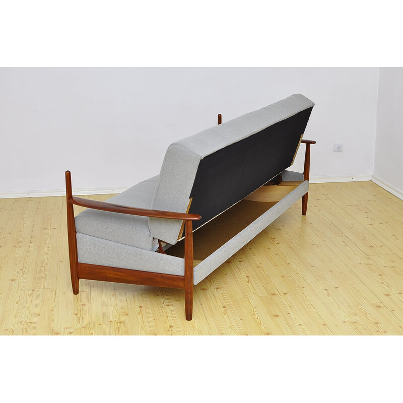 Vintage teak Sofa Bed, Danish 1960s