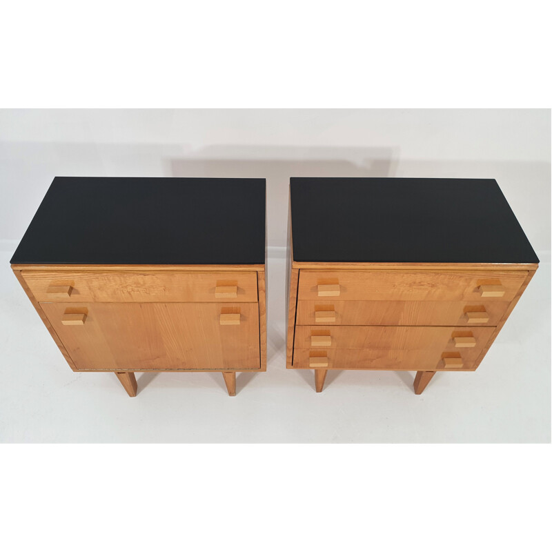 Pair of vintage Nightstands by Frantisek Mezulanik, Scandinavian 1970s