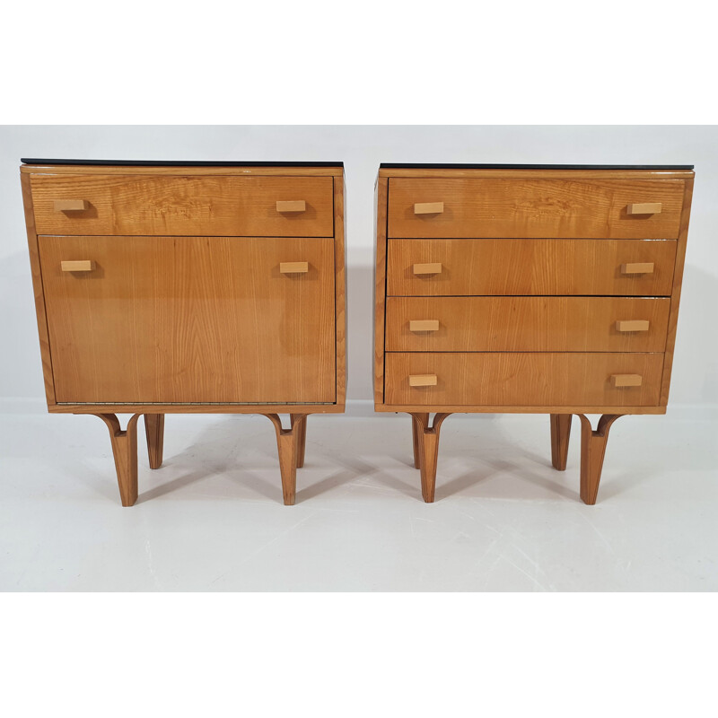 Pair of vintage Nightstands by Frantisek Mezulanik, Scandinavian 1970s