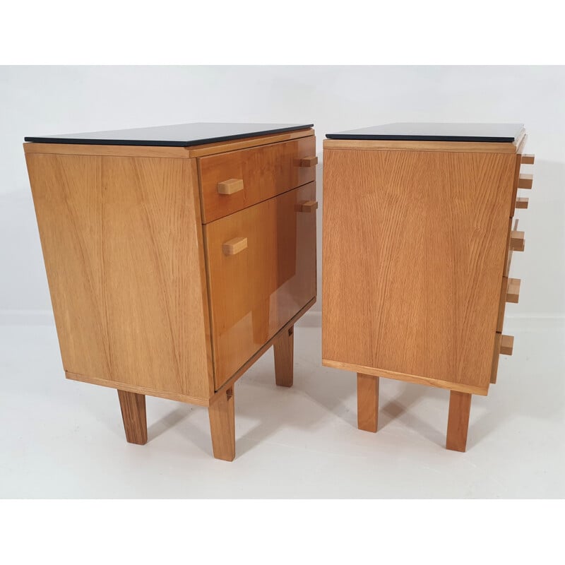 Pair of vintage Nightstands by Frantisek Mezulanik, Scandinavian 1970s