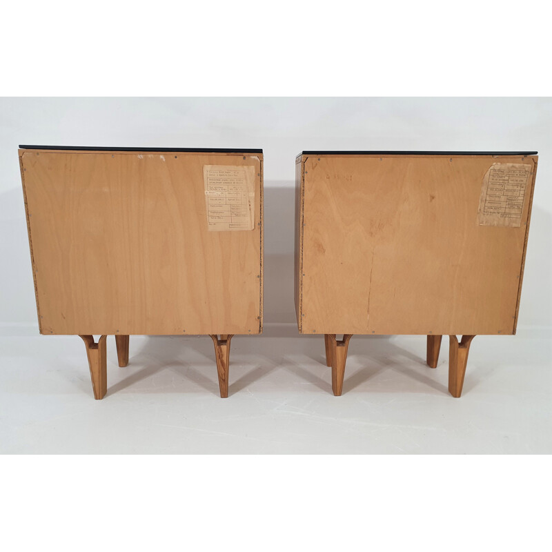 Pair of vintage Nightstands by Frantisek Mezulanik, Scandinavian 1970s