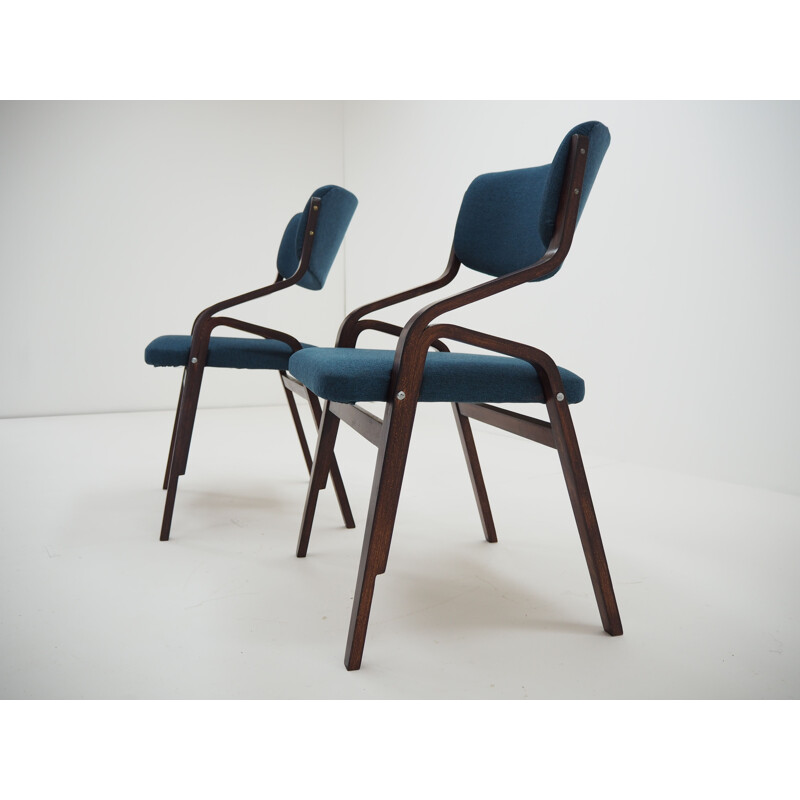 Vintage Bentwood Chairs by Ludvík Volák Holešov, Czechoslovakia 1970s