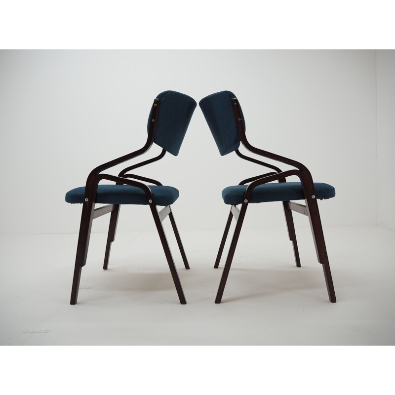 Vintage Bentwood Chairs by Ludvík Volák Holešov, Czechoslovakia 1970s