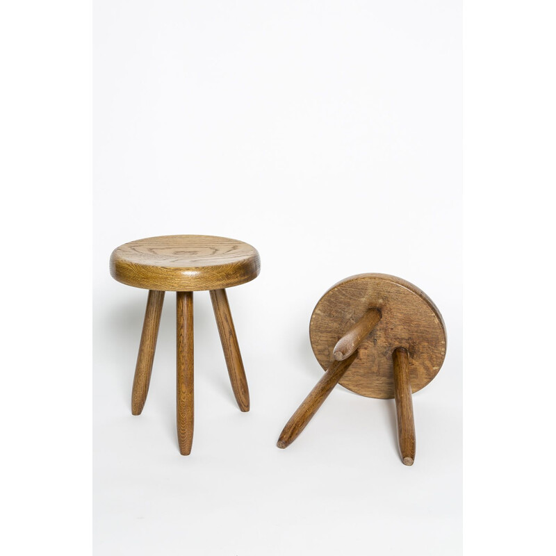 Vintage Charlotte Perriand stool by Steph Simon