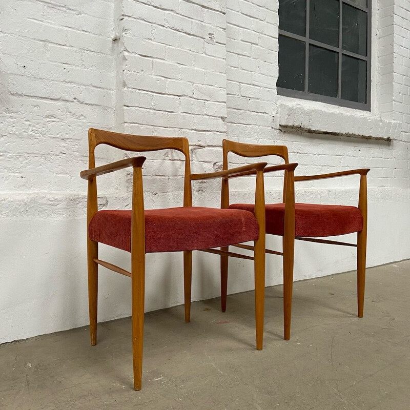 Pair of vintage Dining chairs by Karel Vycital 1960s