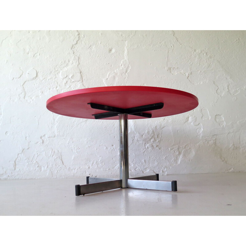 Vintage red stone top coffee table 1960s