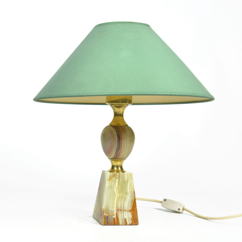 Lampe de table vintage en albâtre, Italie 1950