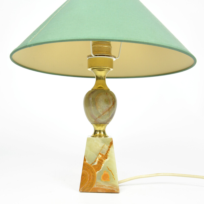 Lampe de table vintage en albâtre, Italie 1950