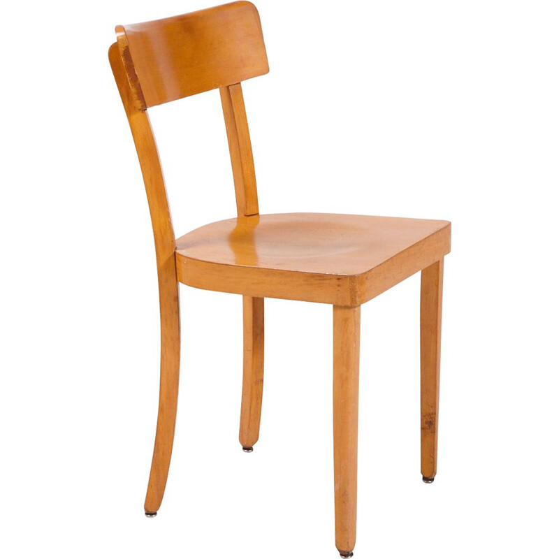 Vintage Beech Side Chair 1970s