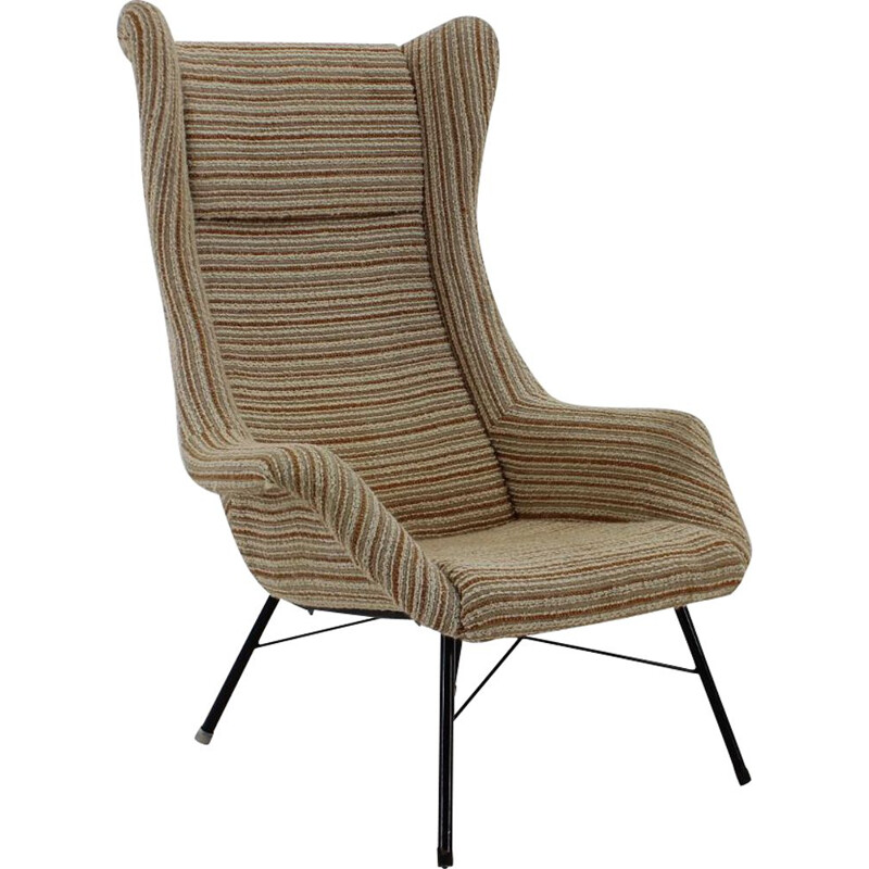 Vintage Miroslav Navratil Armchair, Czechoslovakia 1950s