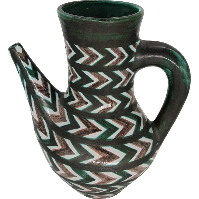 Vintage ceramic pitcher Robert Picault, 1950