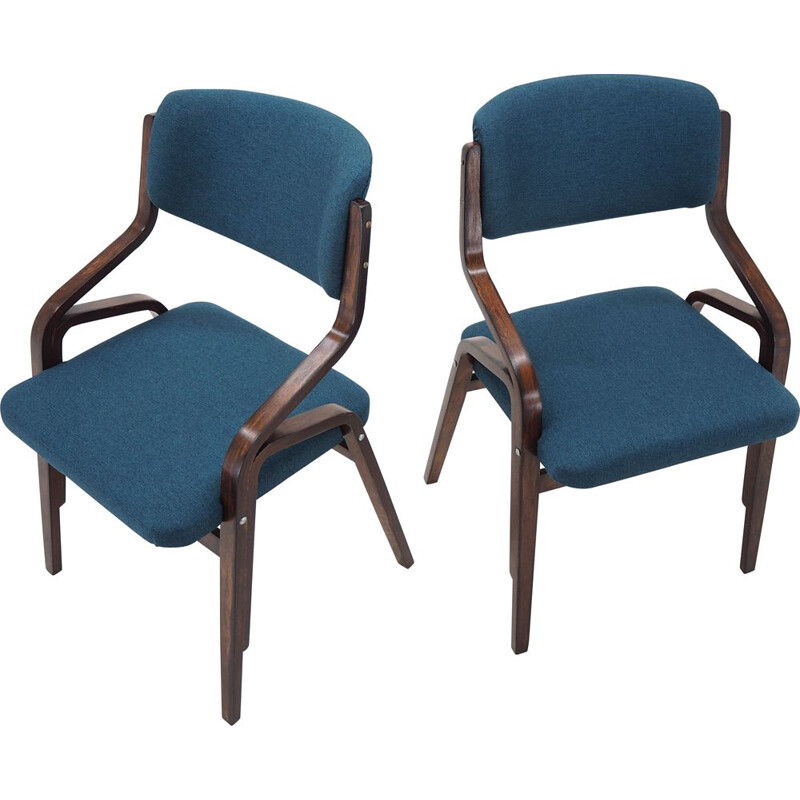 Vintage Bentwood Chairs by Ludvík Volák Holešov, Czechoslovakia 1970s