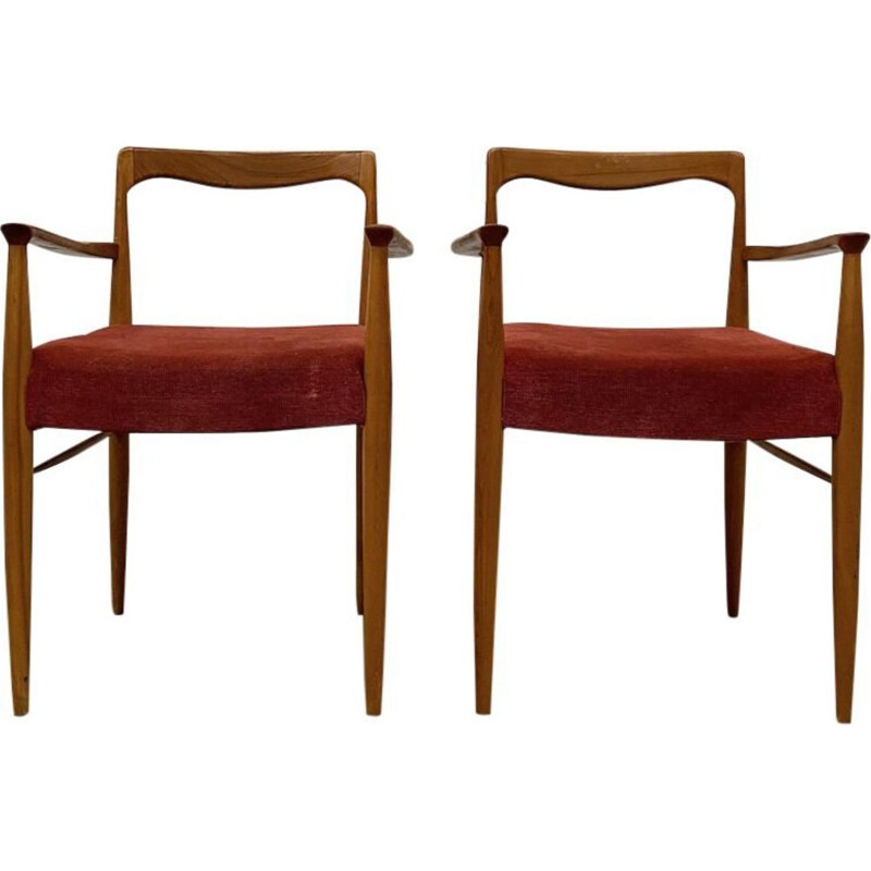 Pair of vintage Dining chairs by Karel Vycital 1960s