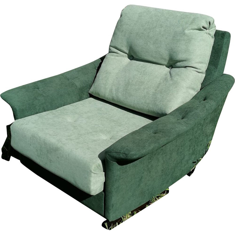 Großer grüner Vintage-Sessel Relax
