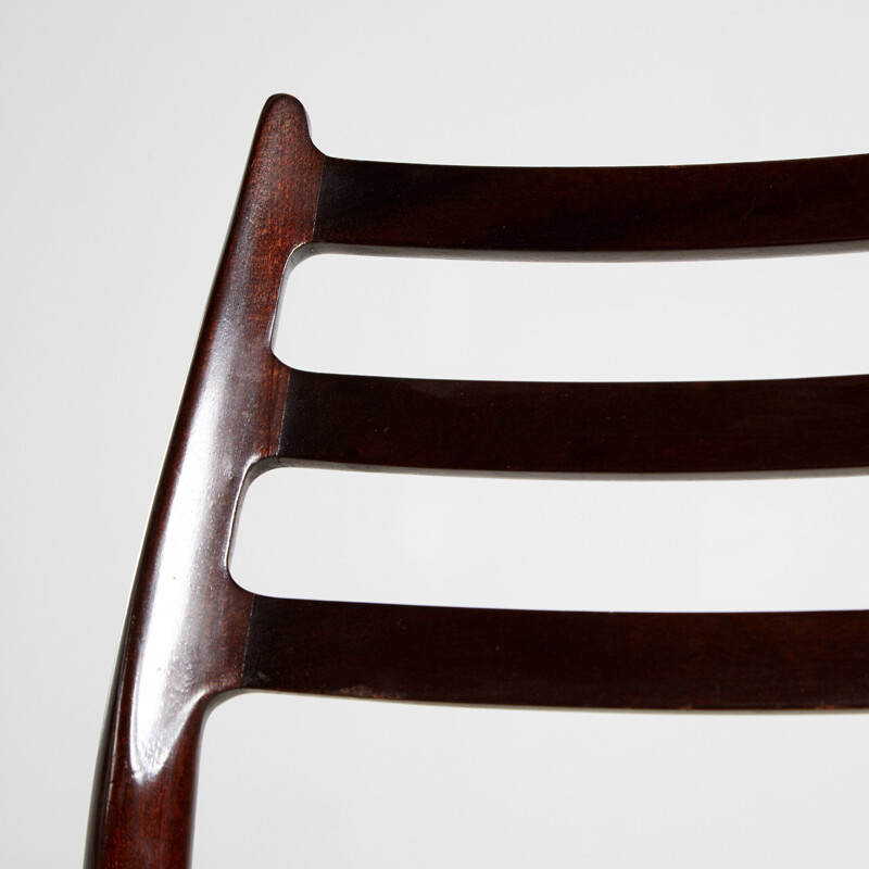 Vintage Model 78 Mahogany Chair by Niels Otto Moller for J.L. Mollers, Danish 1960s