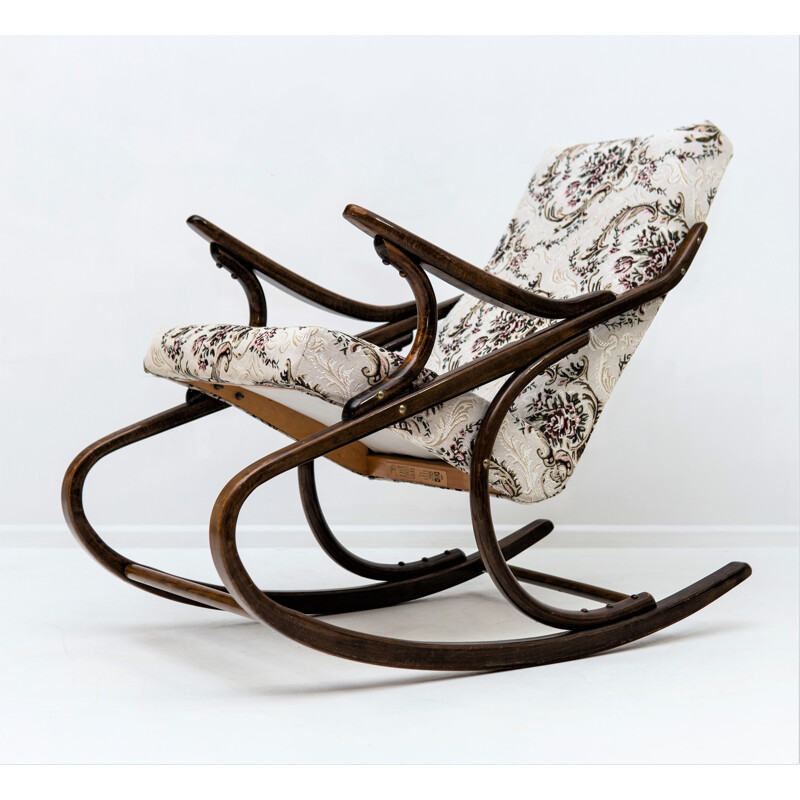 Vintage Rocker Chair by Antonín Šuman for Ton 1980s