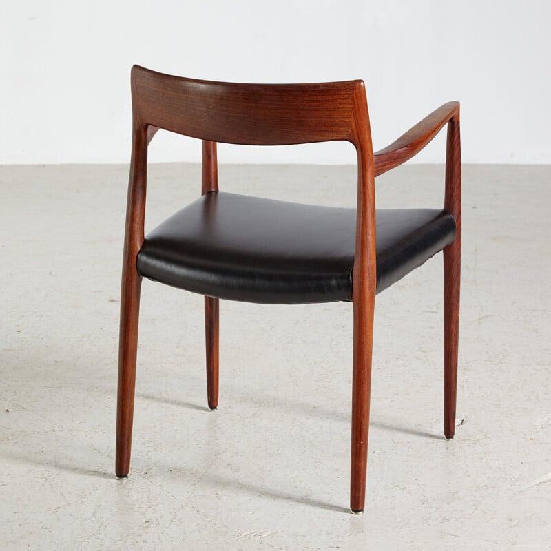 Vintage Model 57 Rosewood Armchair by Niels Otto Møller for J.L. Mollers 1960s