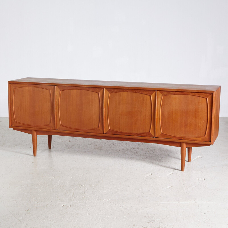 Enfilade vintage de teca por Rolf Rastad y Adolf Relling para Gustav Bahus, Noruega 1960.