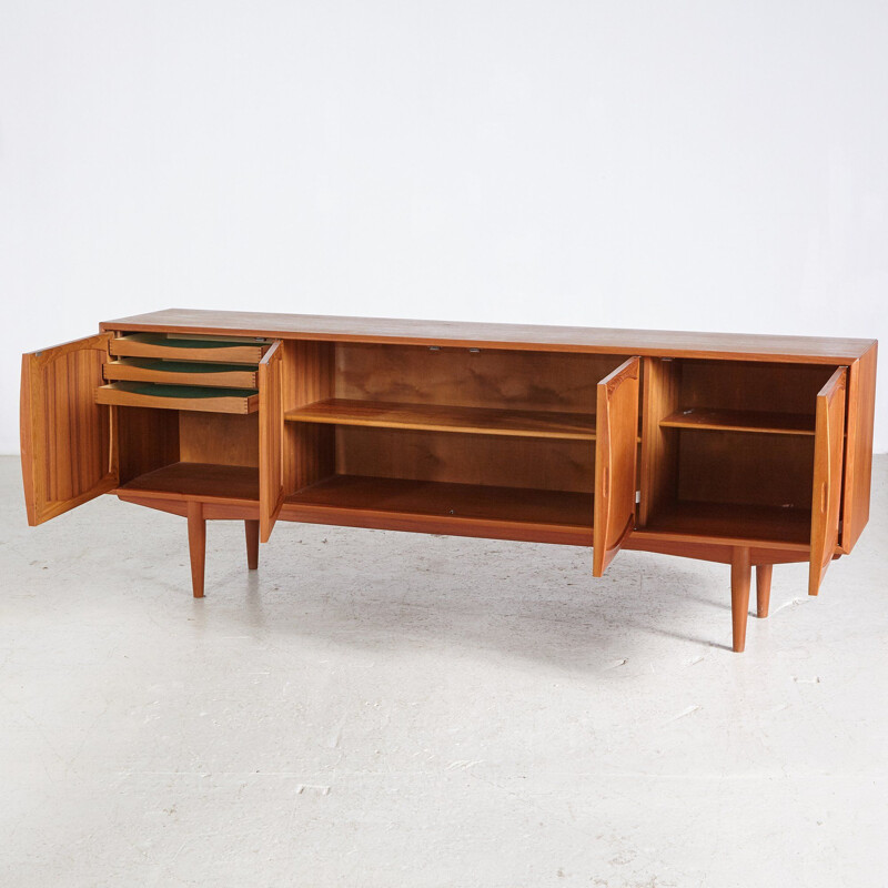 Vintage teak enfilade by Rolf Rastad and Adolf Relling for Gustav Bahus, Norway 1960.