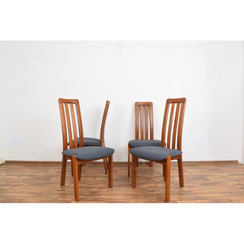 Set of 4 vintage Teak Dining Chairs, Danish 1970s