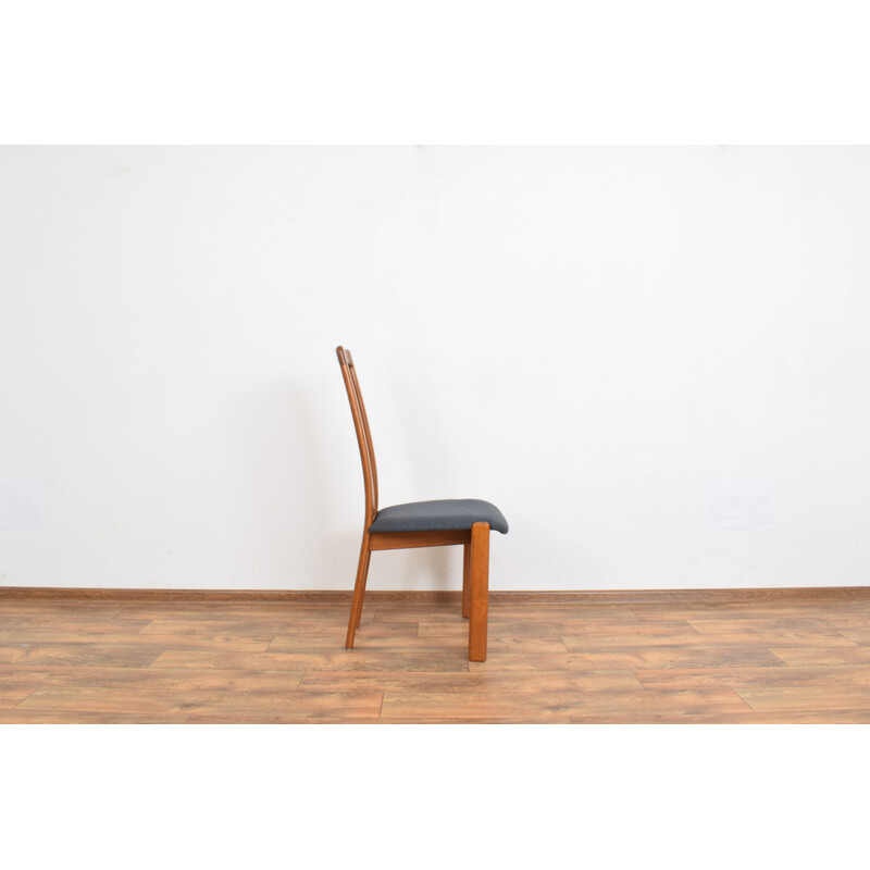 Conjunto de 4 cadeiras de teca vintage, dinamarquês 1970