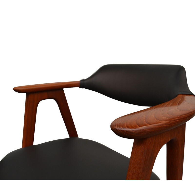 Vintage teak dining chairs by Erik Kirkegaard for Hong Stolefabrik, Danish