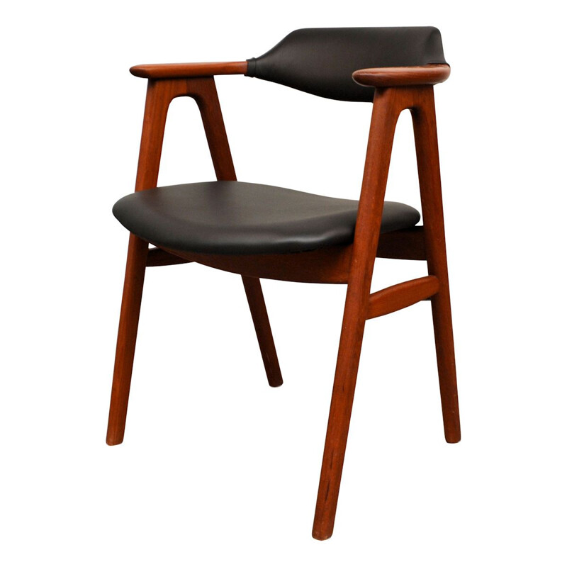 Vintage teak dining chairs by Erik Kirkegaard for Hong Stolefabrik, Danish