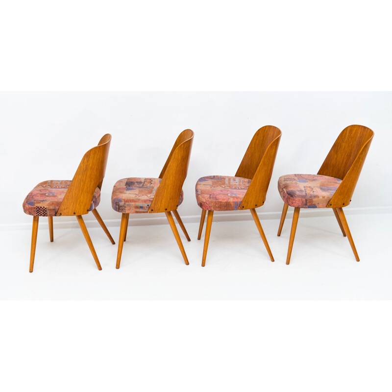 Set of 4 vintage Dining Chairs by Oswald Haerdtl, Czechoslovakia 1960s