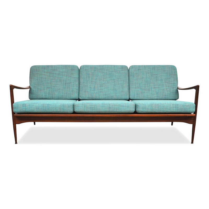 Vintage by Ib Kofod-Larsen teak "Kandidaten" sofa, Sweden 1950s