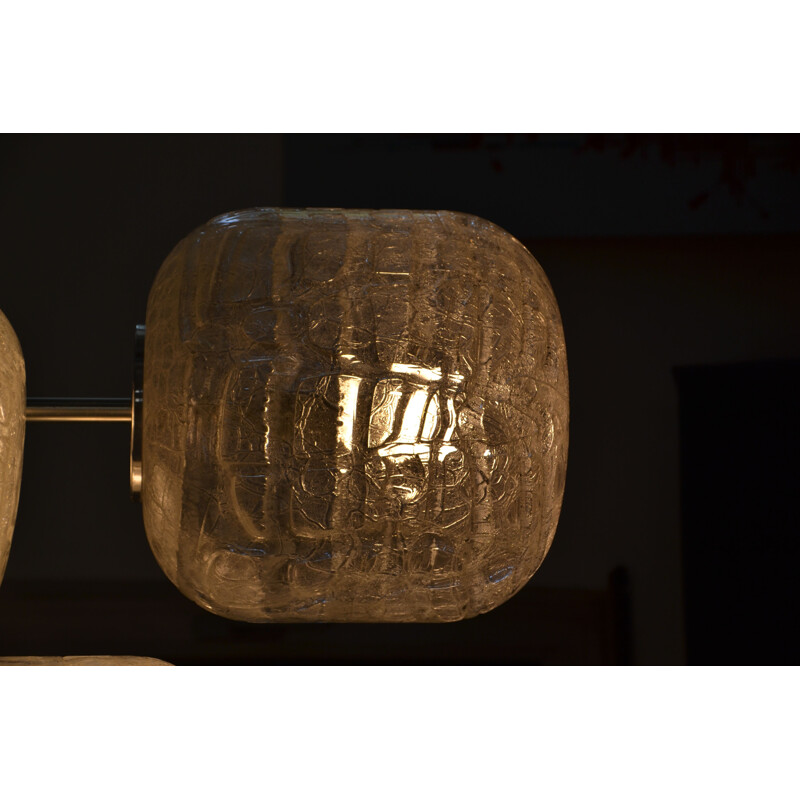 Lustre vintage XL en verre Murano de Diora Leuchten