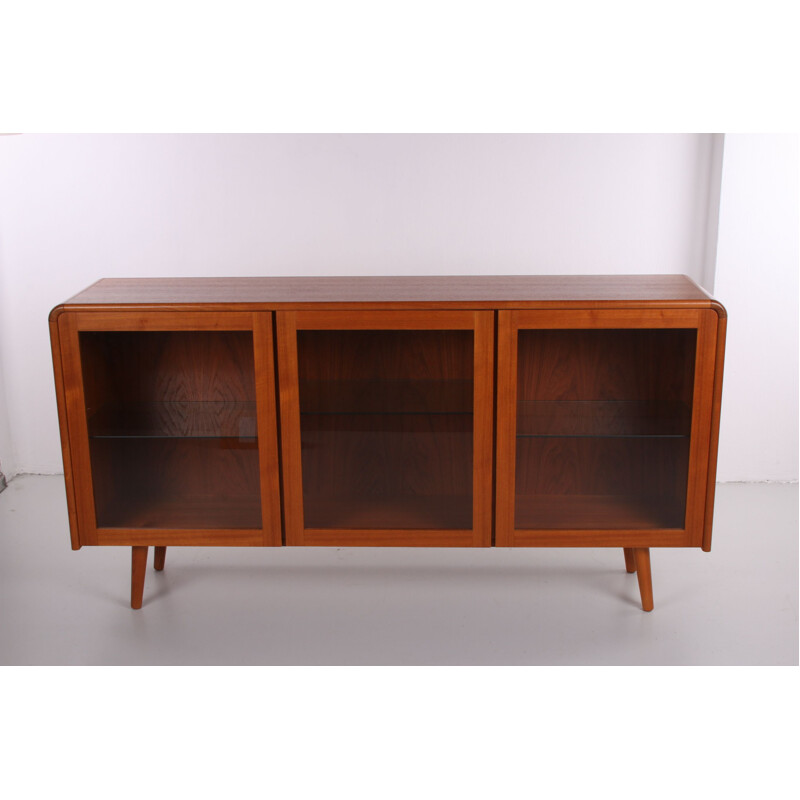 Vintage Sideboard display cabinet with lighting, Denmark 1950s