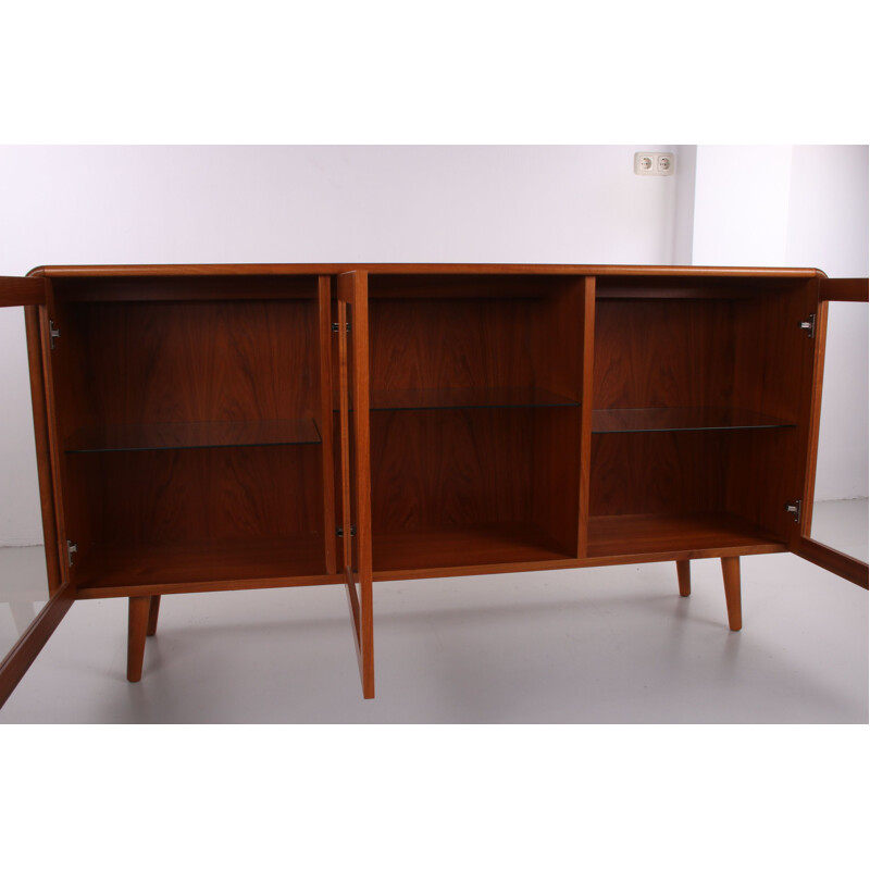 Vintage Sideboard display cabinet with lighting, Denmark 1950s