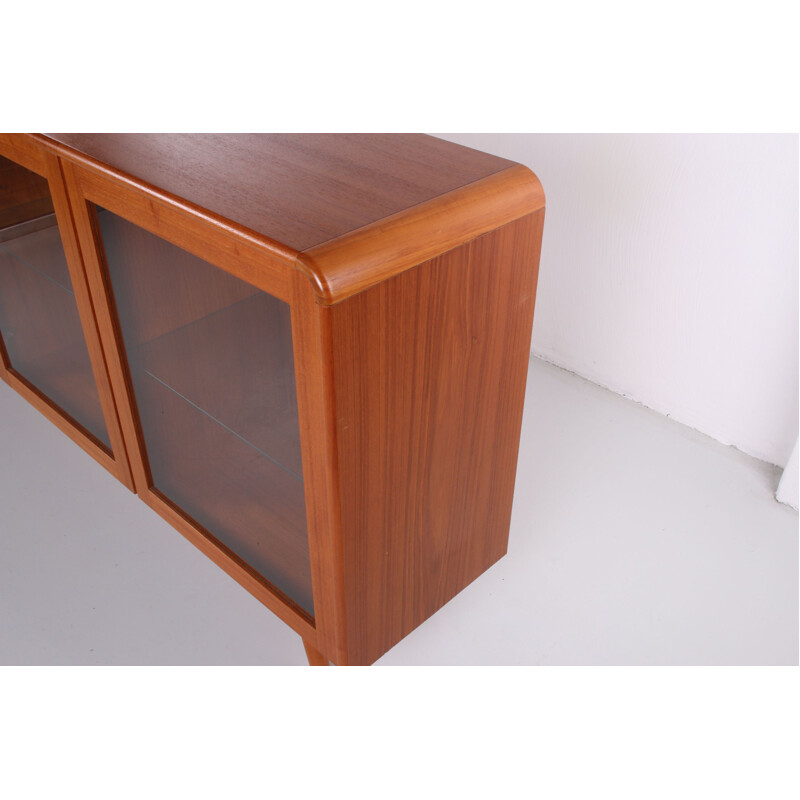 Vintage Sideboard display cabinet with lighting, Denmark 1950s