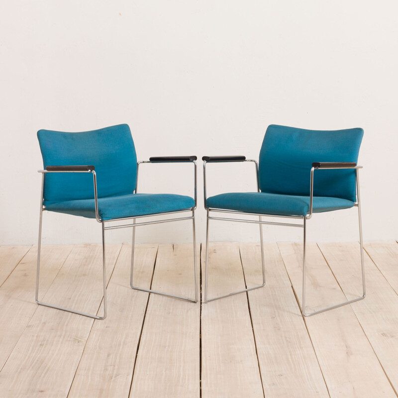 Pair of vintage Jano chairs by Kazuide Takahama for Gavina, Italy 1970s