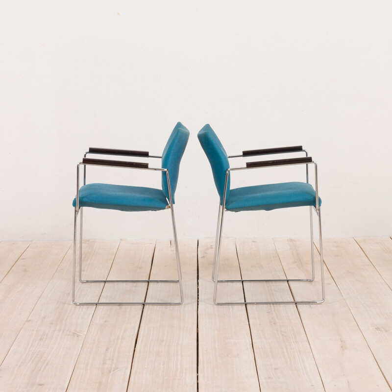 Pair of vintage Jano chairs by Kazuide Takahama for Gavina, Italy 1970s