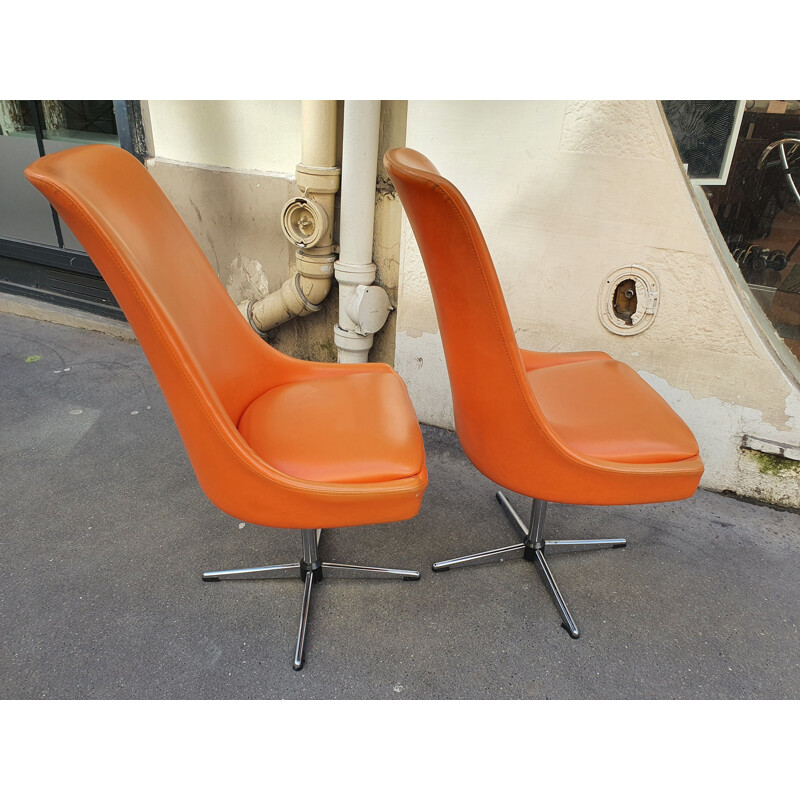 Pair of vintage armchairs by Pierre Guariche 1965s