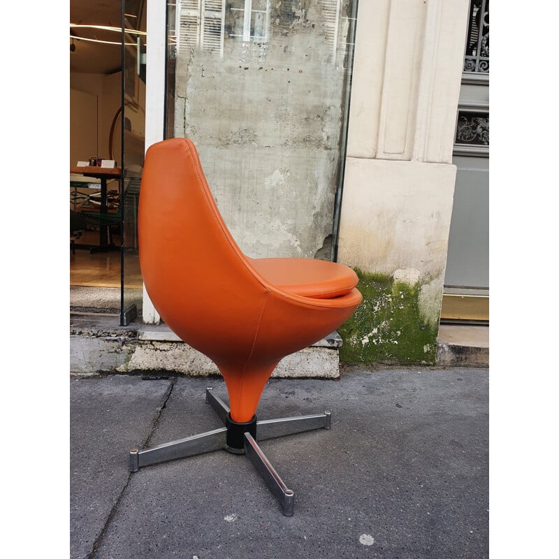 Vintage Polaris armchair by Pierre Guariche