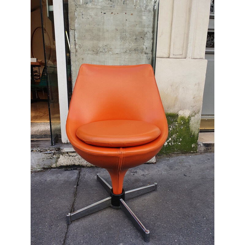 Vintage Polaris armchair by Pierre Guariche