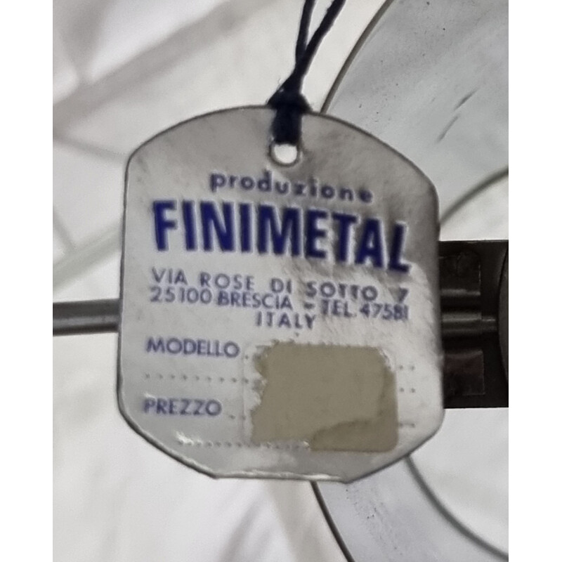 Vintage metal and perspex lamp by Finimetal 1970