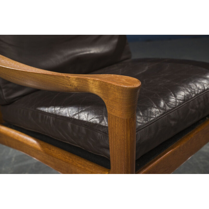 Vintage Teak Lounge Chair to Illum Wikkelso from Glostrup, Danish 1960s