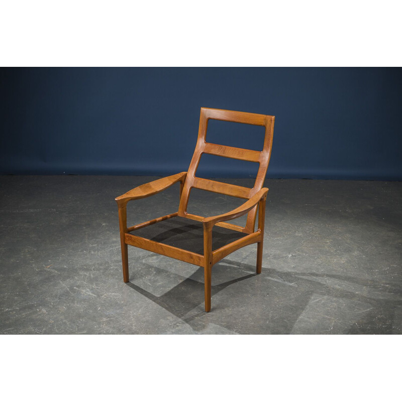 Vintage Teak Lounge Chair to Illum Wikkelso from Glostrup, Danish 1960s