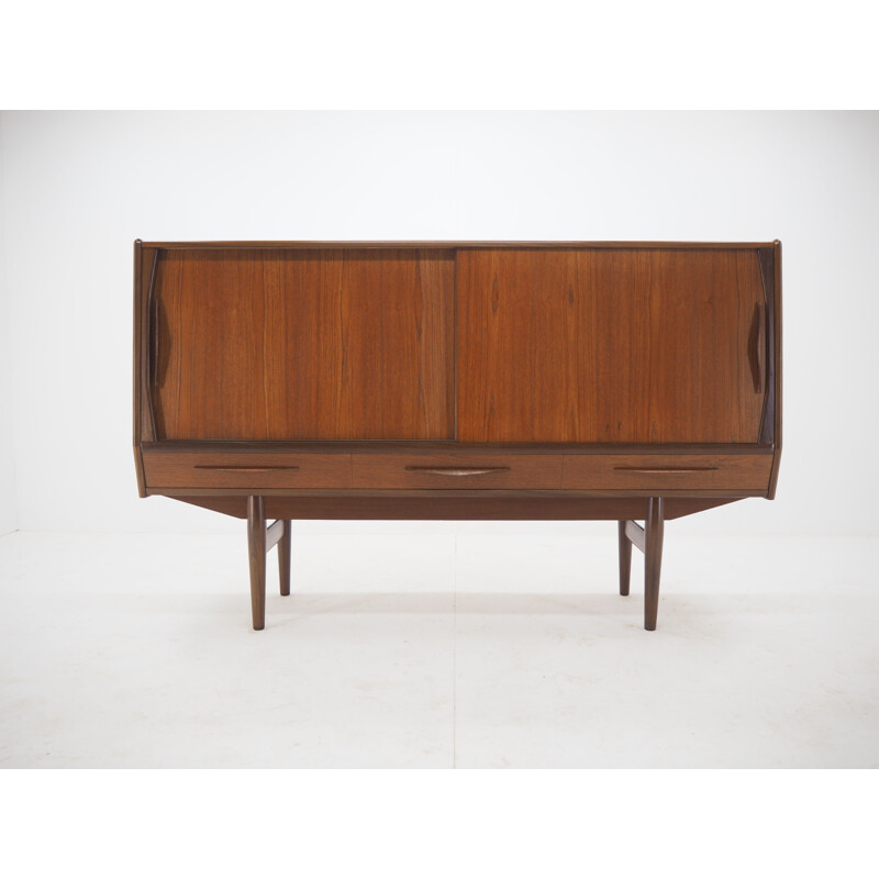 Vintage Teak Highboard, Danish 1960s