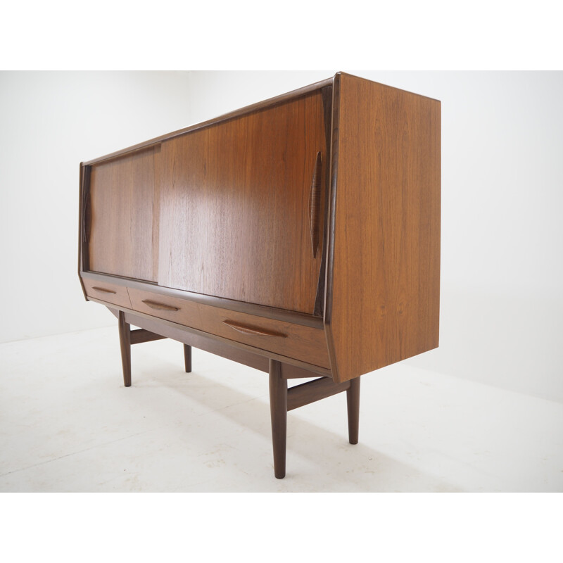 Vintage Teak Highboard, Danish 1960s