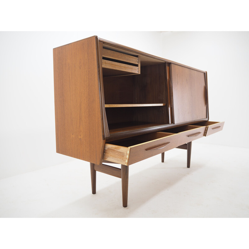 Vintage Teak Highboard, Danish 1960s