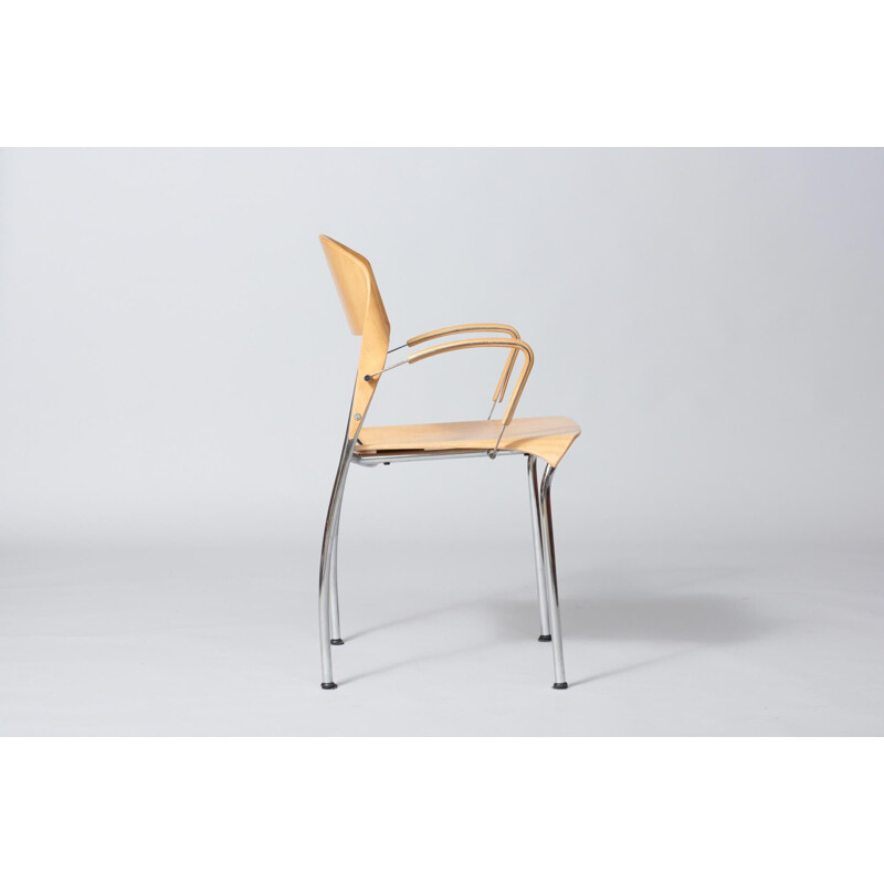 Vintage Krijn Hamelink for CAR Plywood Dining chairs