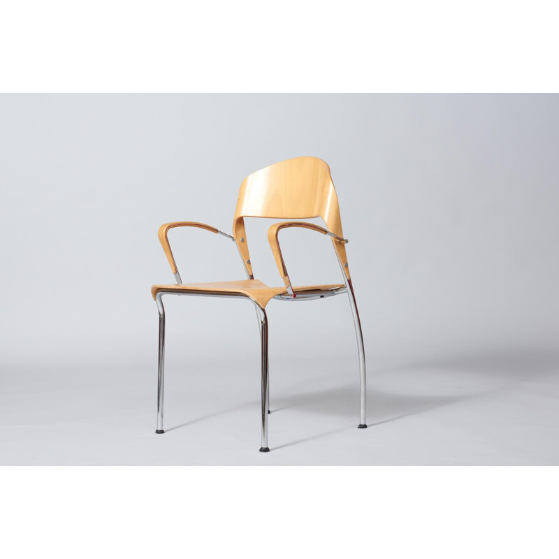 Vintage Krijn Hamelink for CAR Plywood Dining chairs