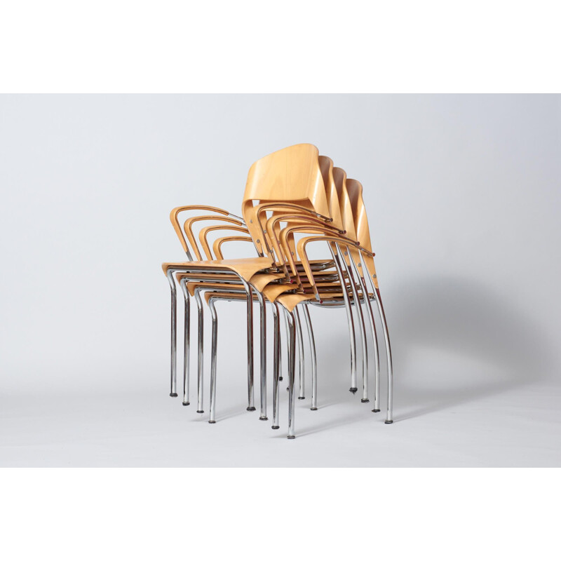 Vintage Krijn Hamelink for CAR Plywood Dining chairs