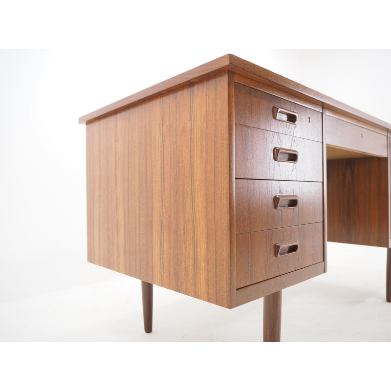 Vintage Teak Free Standing Writing Desk, Denmark 1960s