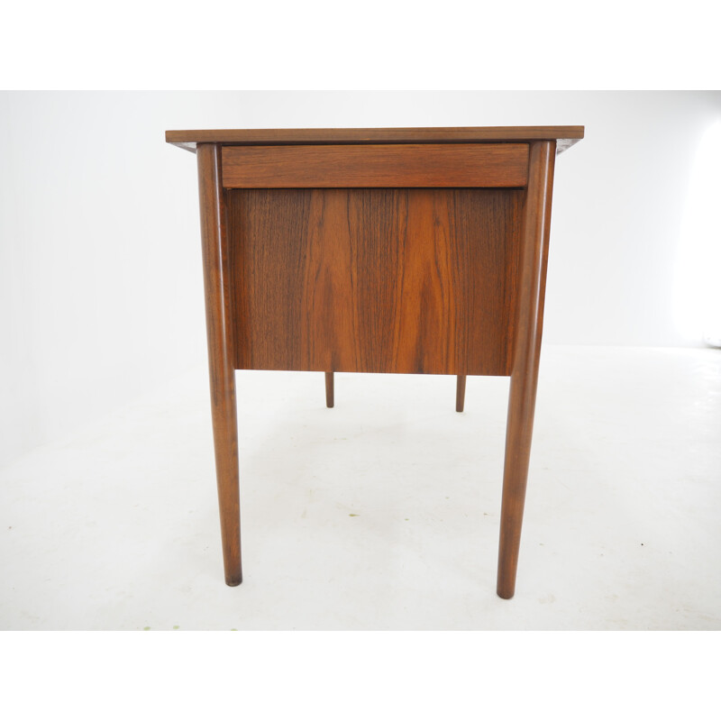 Vintage Teak Free Standing Writing Desk, Denmark 1960s