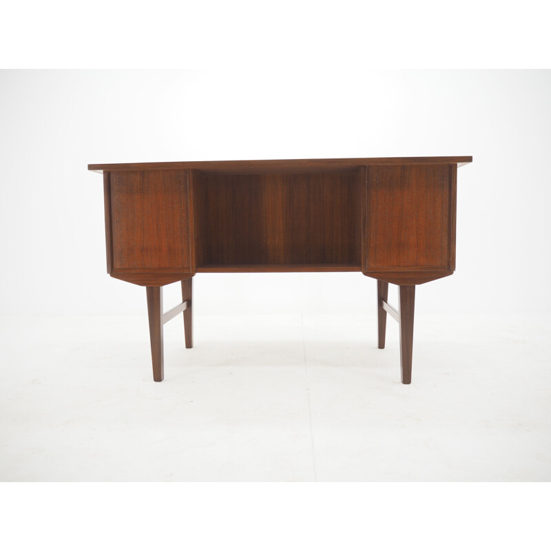 Vintage Teak Free Standing Writing Desk, Denmark 1960s